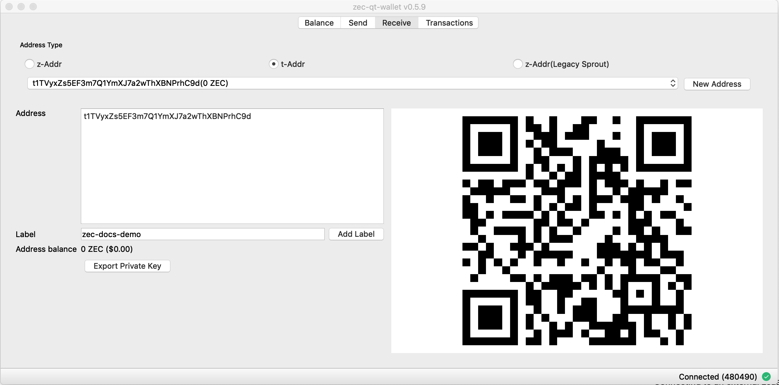 Using Zecwallet Zecwallet Docs - 