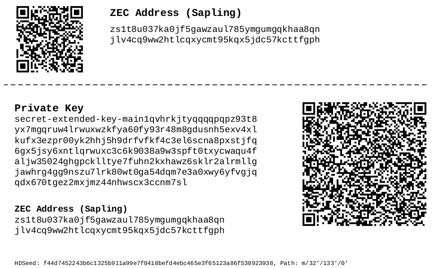 Zcash paper wallet generator майнинг на r9 370